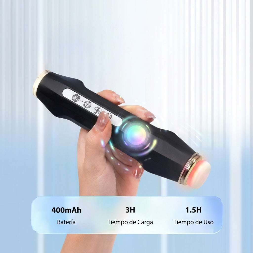 Oxygen Bubble Pen – Dispositivo Facial de Burbujas de Oxígeno CO2 con Terapia LED