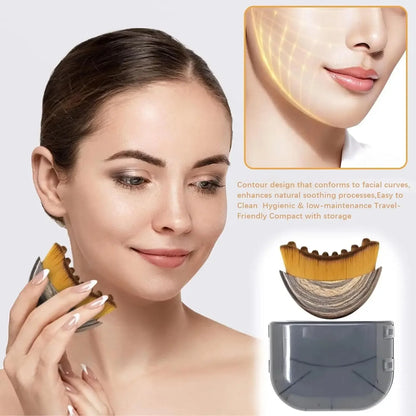 Cepillo Esculpidor Facial – Drenaje Linfático para Mentón y Mandíbula