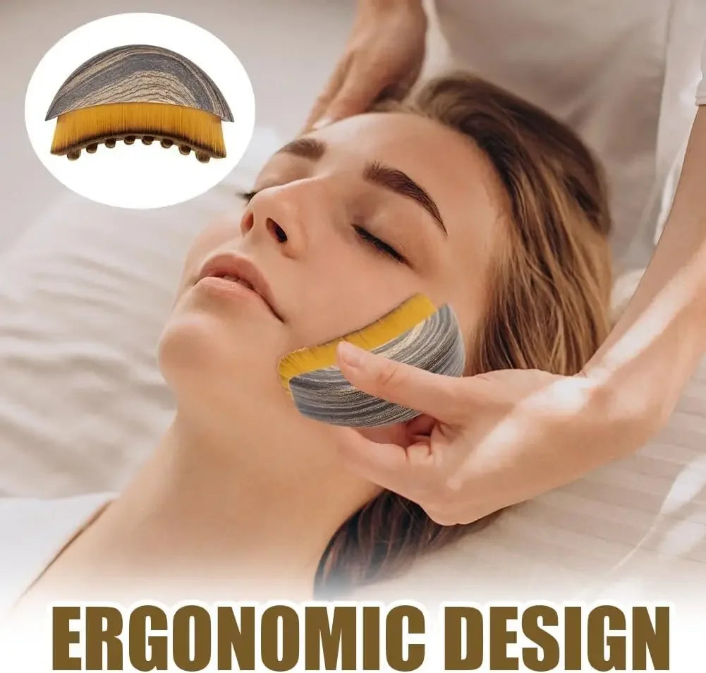 Cepillo Esculpidor Facial – Drenaje Linfático para Mentón y Mandíbula