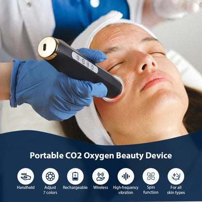 Oxygen Bubble Pen – Dispositivo Facial de Burbujas de Oxígeno CO2 con Terapia LED